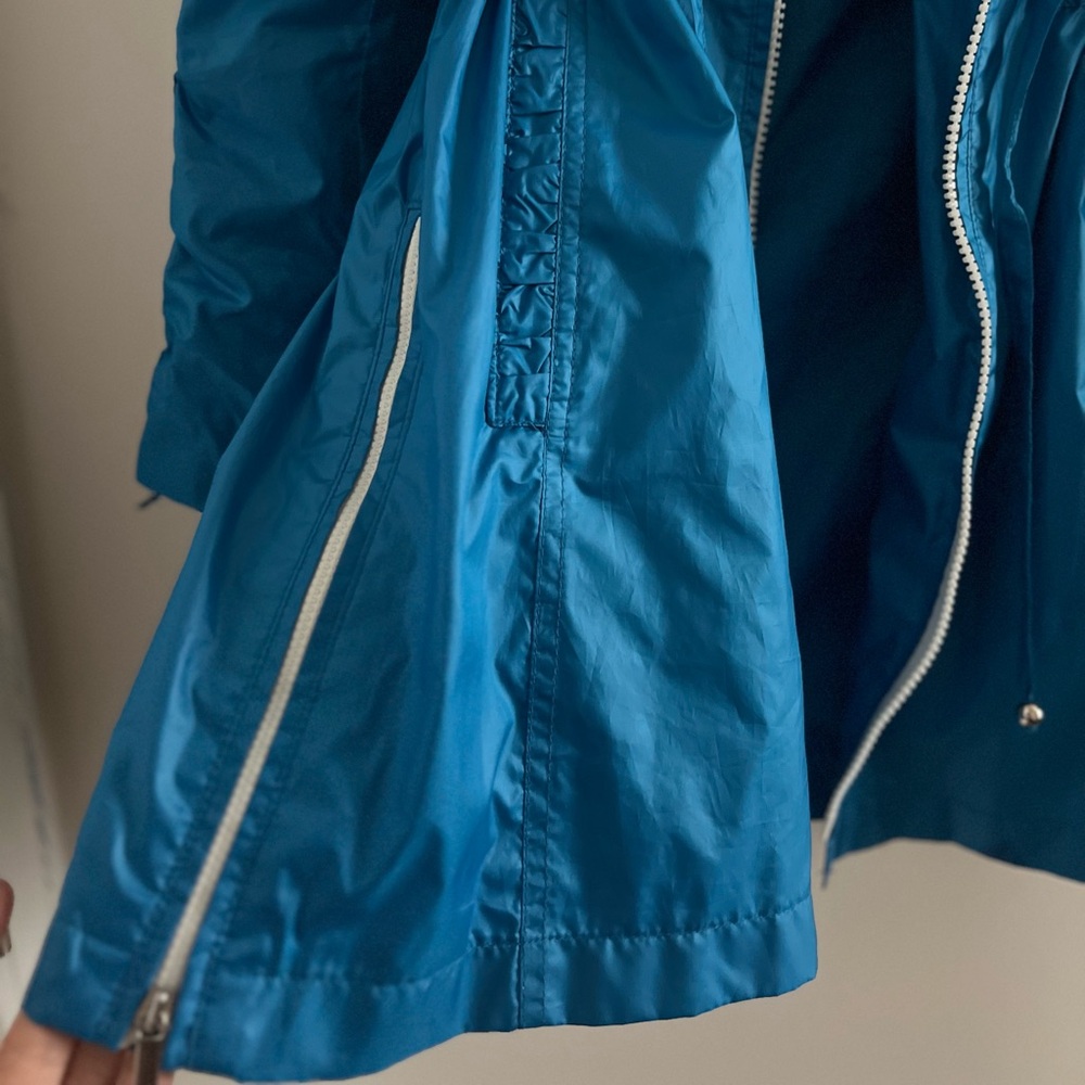 Laundry by Shelli Segal Blue Windbreaker Raincoat Sz XS - Picture 4 of 4